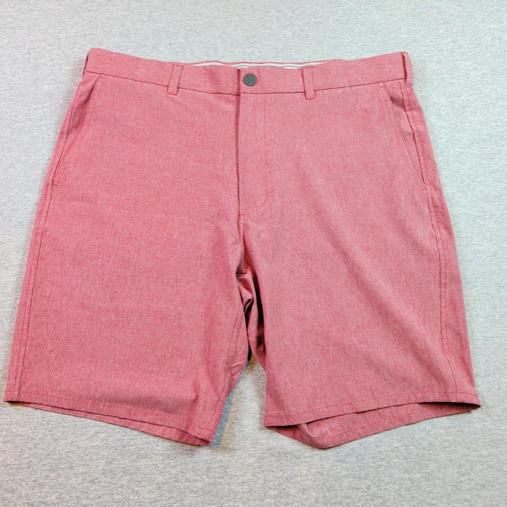 Johnnie-O Mens Calcutta PREP-FORMANCE Shorts Malibu Red 36 JMSH1950
